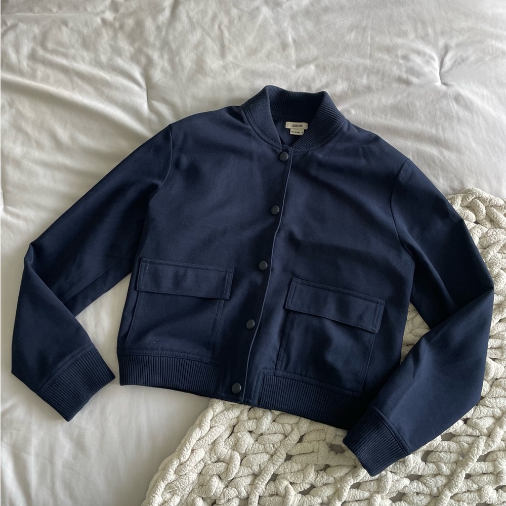 Jason Wu Navy Bomber Jacket